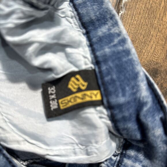 Vtg Y2K Rocawear Stretch Skinny Fit Hip Hop Streetwear Denim Jeans Mens Sz 32X29 - Picture 7 of 8